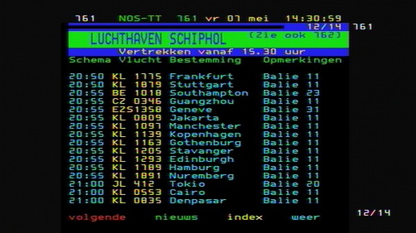 teletext pagina 761 met subpaginas
