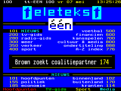 juiste weergave VRT teletext
