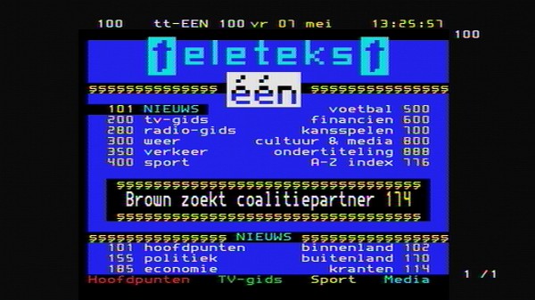 Voorbeeld VRT teletext