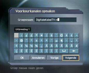 favoritieten lijst naam
