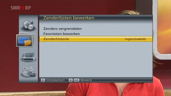 Zenderhistorie Inschakelen