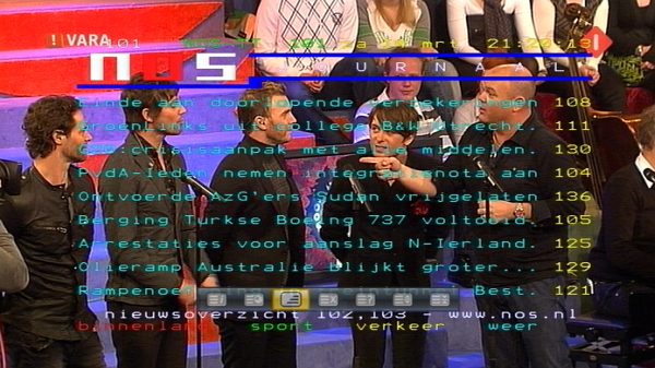 teletext helemaal transparant