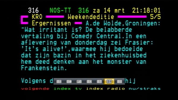 teletext met dubbele letterhoogte