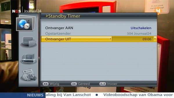 ontvanger uit timer