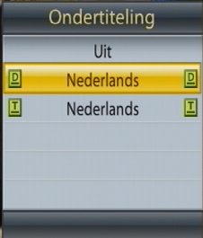 keuze type ondertiteling