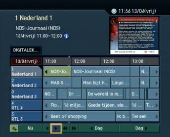 Tijdbalk EPG