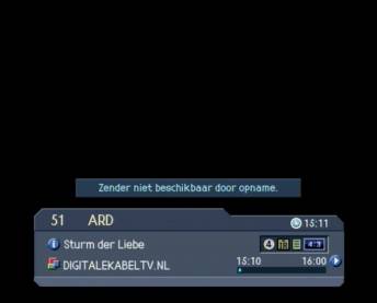 zender niet beschikbaar