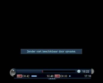 zender niet beschikbaar