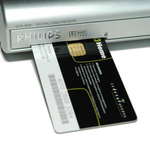 Smart-card met de chip naar boven