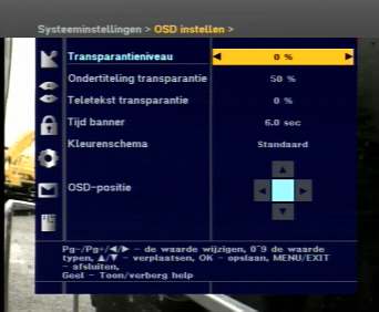 instelling transparantie