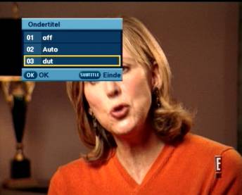 Keuze DVB ondertiteling