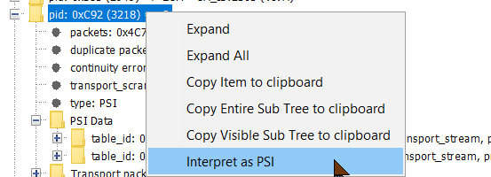 Interpret as PSI