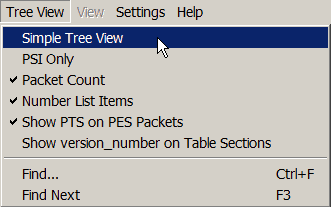 simple tree view menu item
