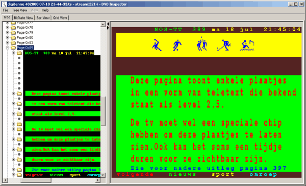 teletext page level 2.5