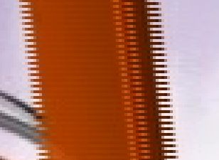 Voorbeeld interlaced beeld